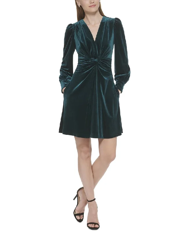 Vince Camuto Velvet Twist Front Dress
