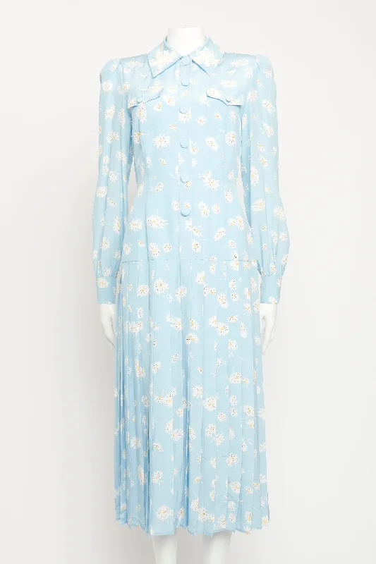 Floral Silk Shirt Preowned Dress
