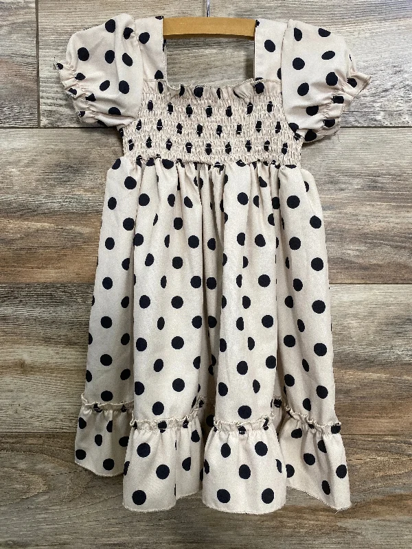Shein Polka Dot Dress Beige sz 2T