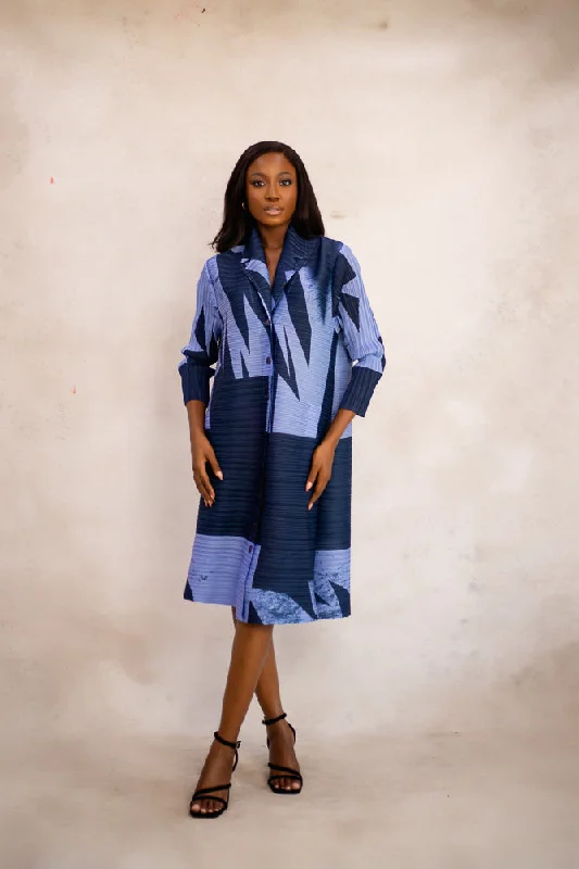 BRADLEY ZUKI DRESS - BLUE