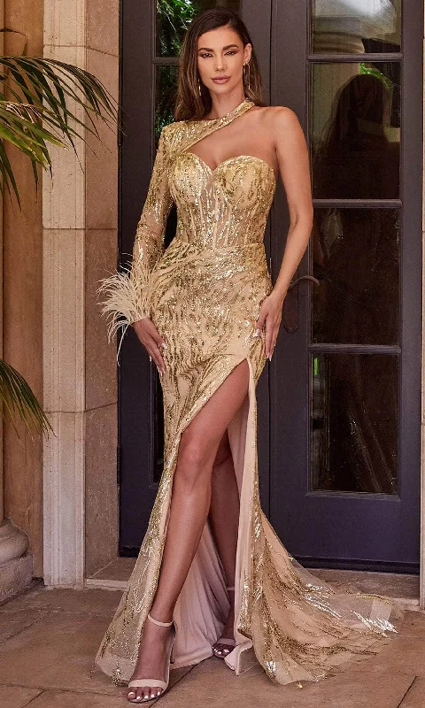 Ladivine CB131 - Glitters Embellished Evening Dress