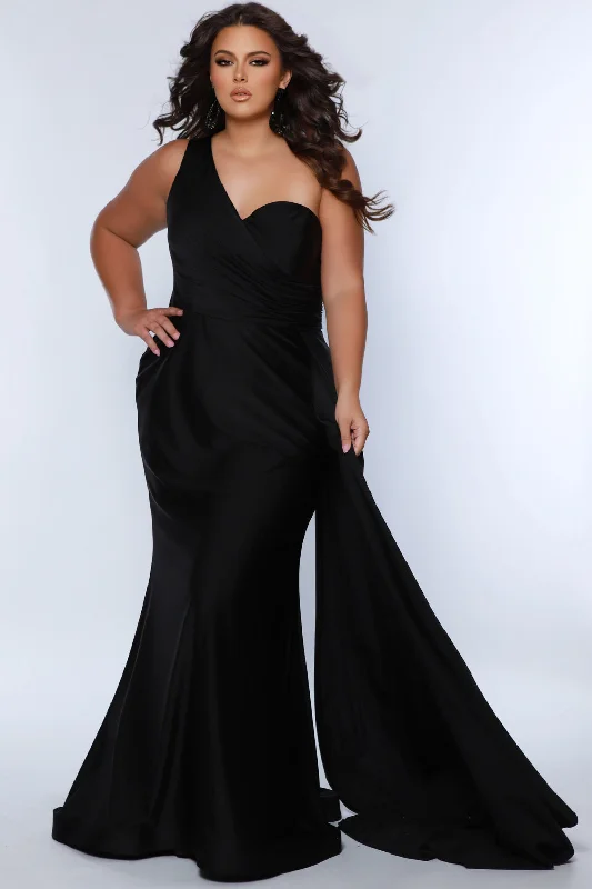 Sydney Closet SC7377 Plus size Fitted Long Formal Pleated Prom Dress