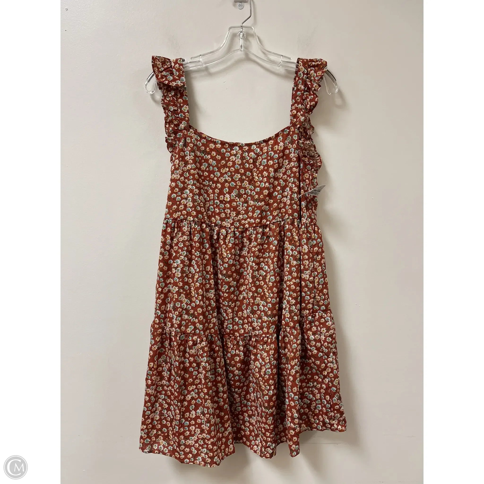 Dress Casual Short By Shein In Brown, Size: M