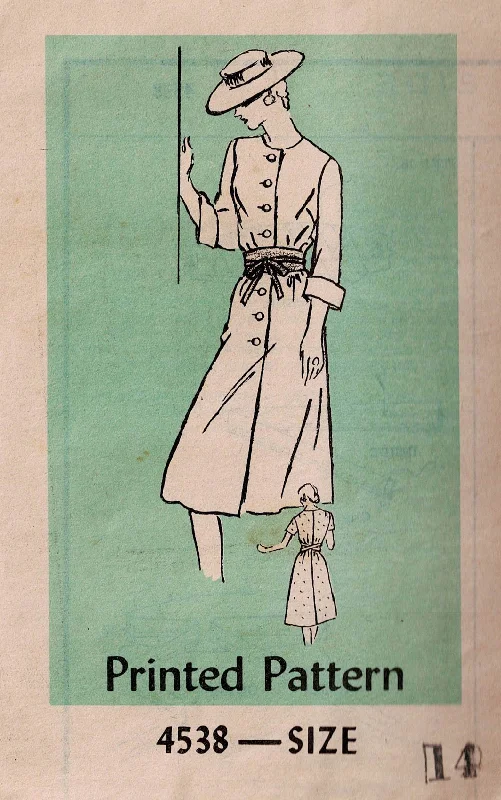 Mail Order 4538 Womens Button Front Dress 1970s Vintage Sewing Pattern Size 14 Bust 36 inches UNCUT Factory Folded Mail Order 4538 Womens Button Front Dress 1970s Vintage Sewing Pattern Size 14 Bust 36 inches UNCUT Factory Folded