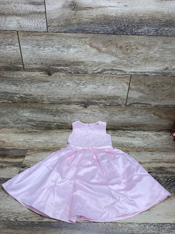 Lavender Floral Lace Dress Pink sz 2T