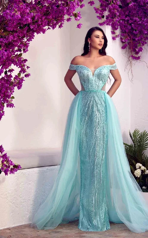 Modessa Couture M20359 Long Formal Beaded Overskirt Prom Dress