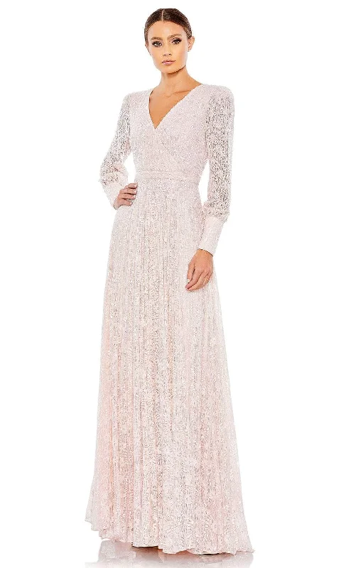 Mac Duggal 93679D - Button Embellished Train Dress