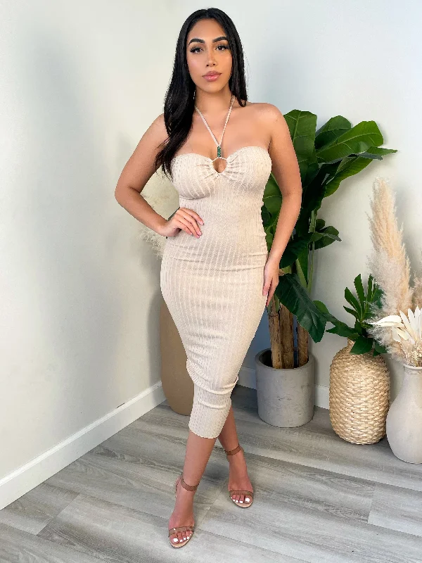 Madelyn Dress (Stone)