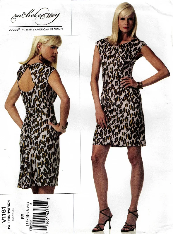 Vogue American Designer 1161 RACHEL COMEY Womens Lined Evening Midriff Dress with Tied Back Out Of Print Sewing Pattern Size 14 - 20 UNCUT Factory Folded