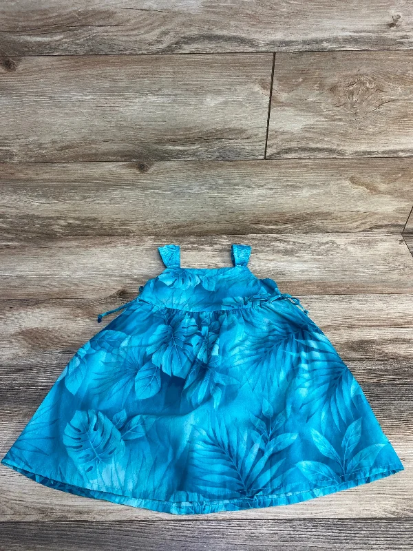 RJC Girls Hawaiian Vacation Turquoise Dress sz 2T