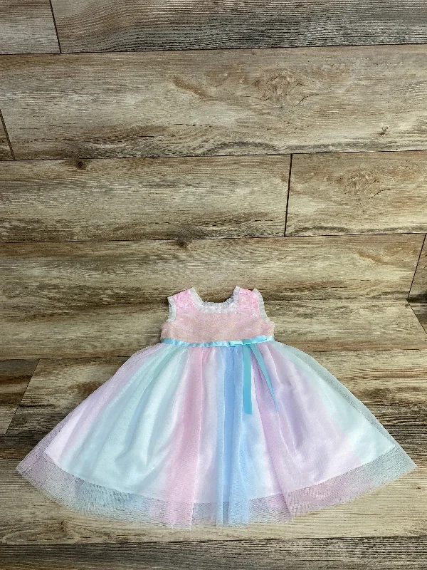 Jona Michelle Sequin Tulle Dress Pink sz 2T