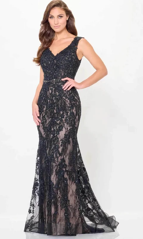 Ivonne D ID6207 - Embroidered Lace Evening Dress