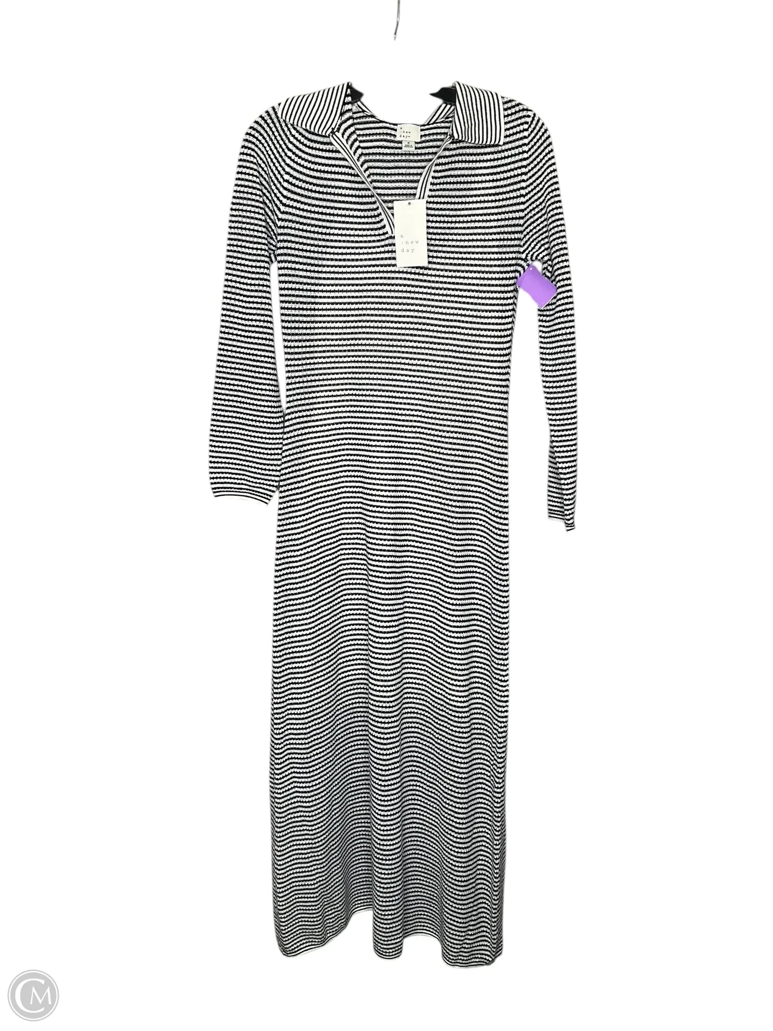 Dress Casual Maxi By A New Day In Striped Pattern, Size: S