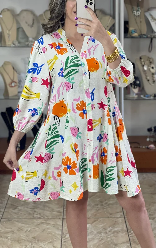 Fruits and Flowers Dress