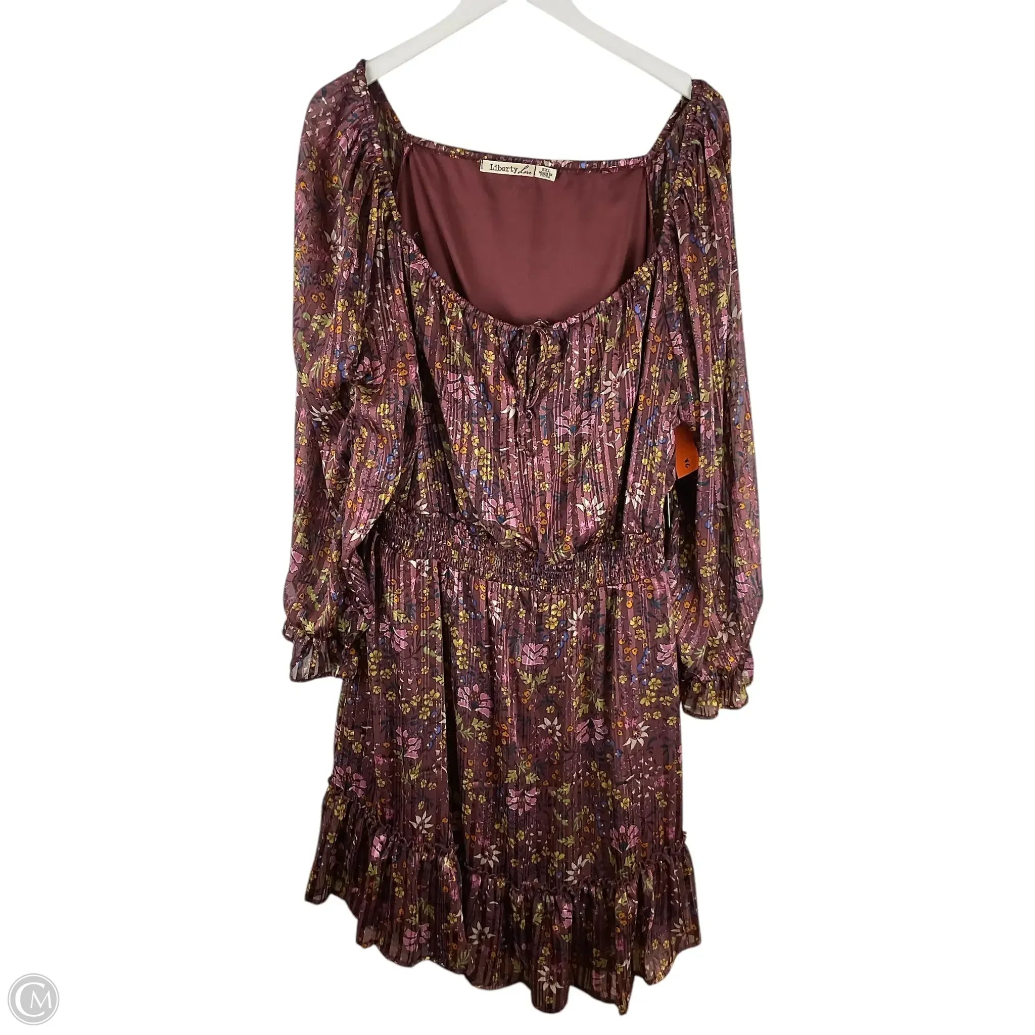 Dress Casual Short By Liberty Love In Purple, Size: 3x