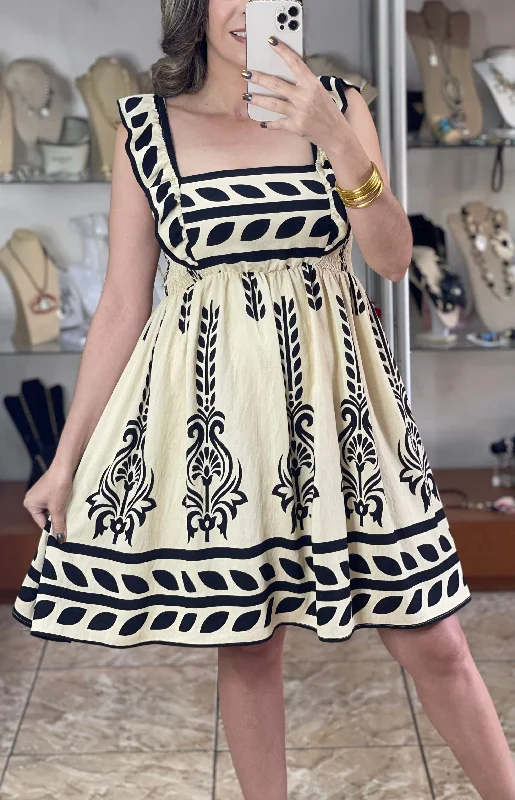 Ruffle Straps Babydoll Dress