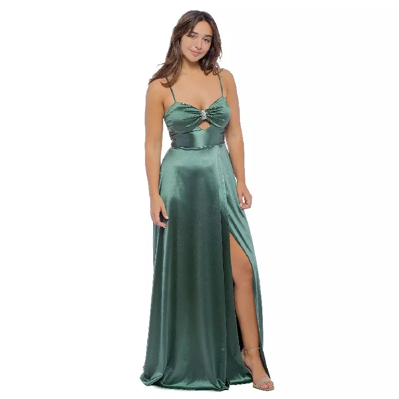 Jump Apparel 13136 A Line Long Formal Slit Prom Dress