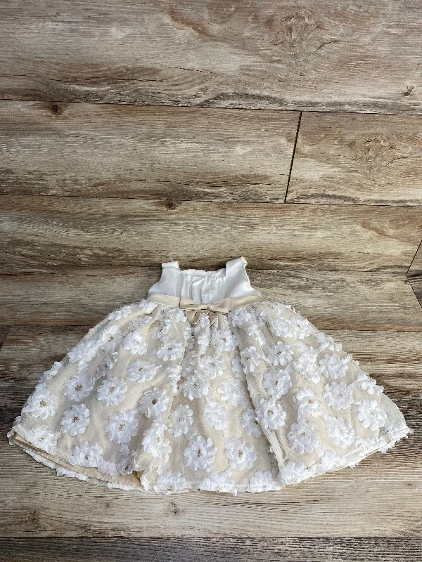 Ashley Ann Floral Dress Ivory sz 2T