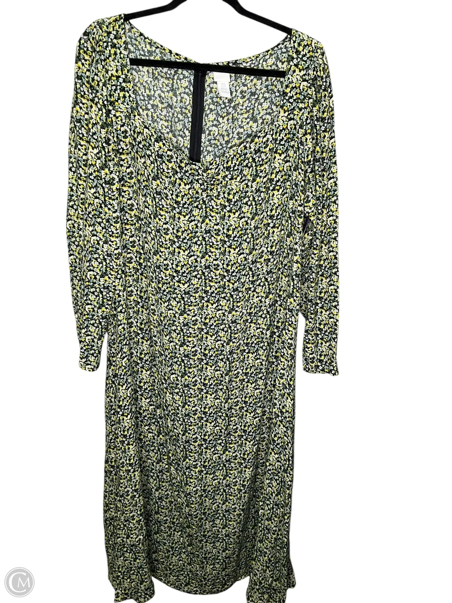 Dress Casual Maxi By H&m In Floral Print, Size: Xl