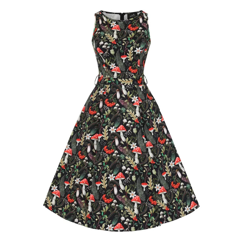 Hepburn Dress - Mushroom