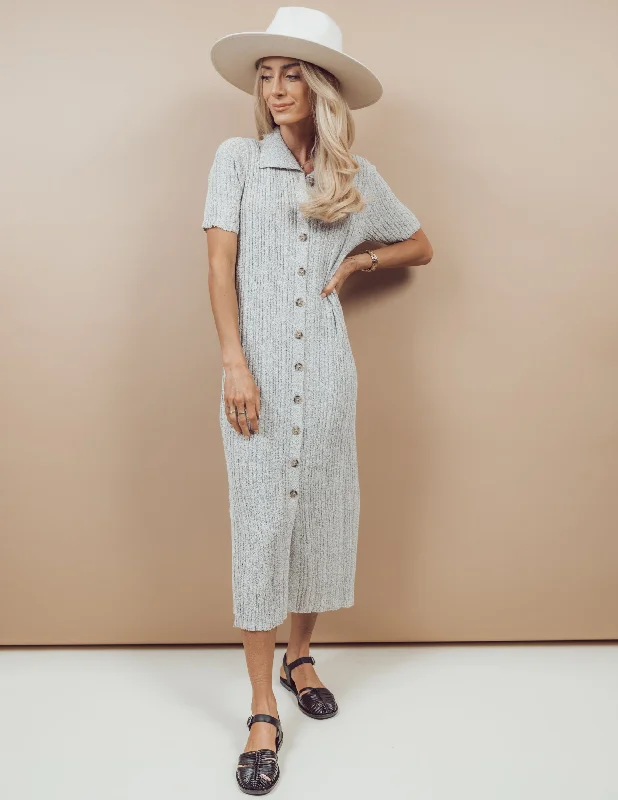 Annalee Midi Dress Cozy Spaghetti Strap Midi Dress