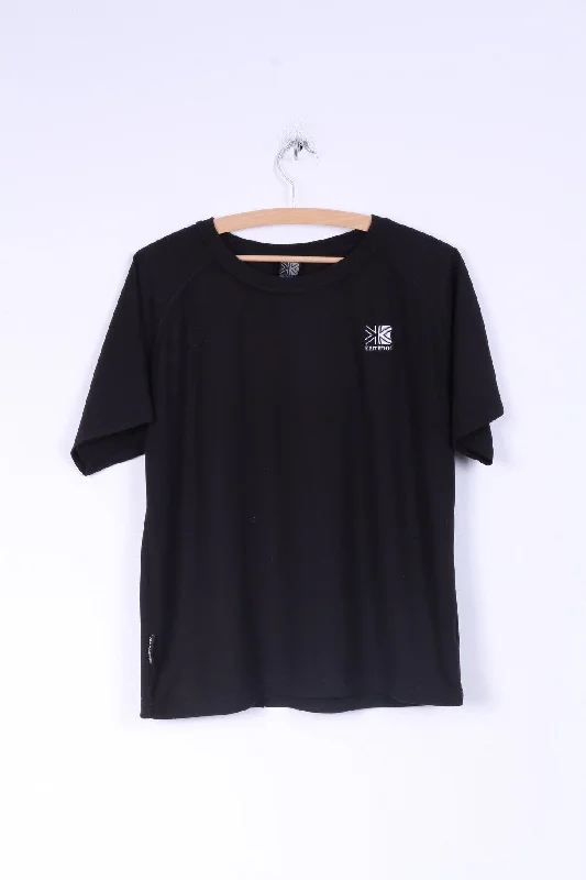 Karrimor Womens M Shirt Outdoor Black Sport Top Soft Cotton Short Tee