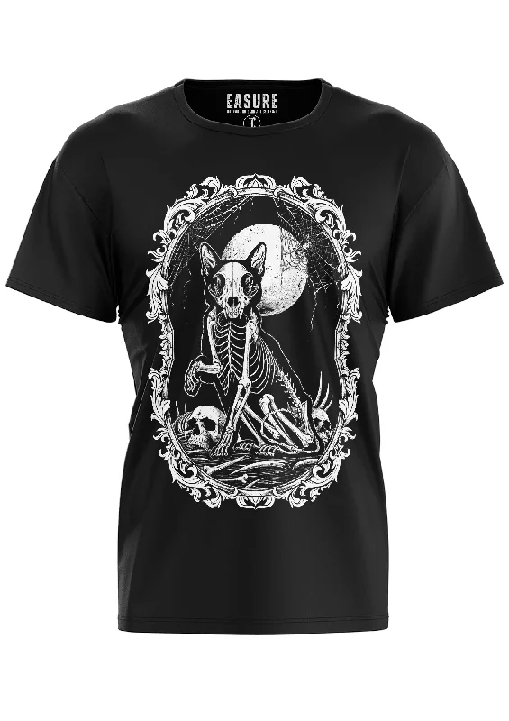 DEATH CAT - SHIRT Elegant Silk Short Shirt