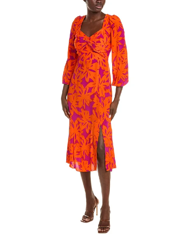 Diane von Furstenberg Evie Midi Dress Elegant Sleeveless Midi Dress