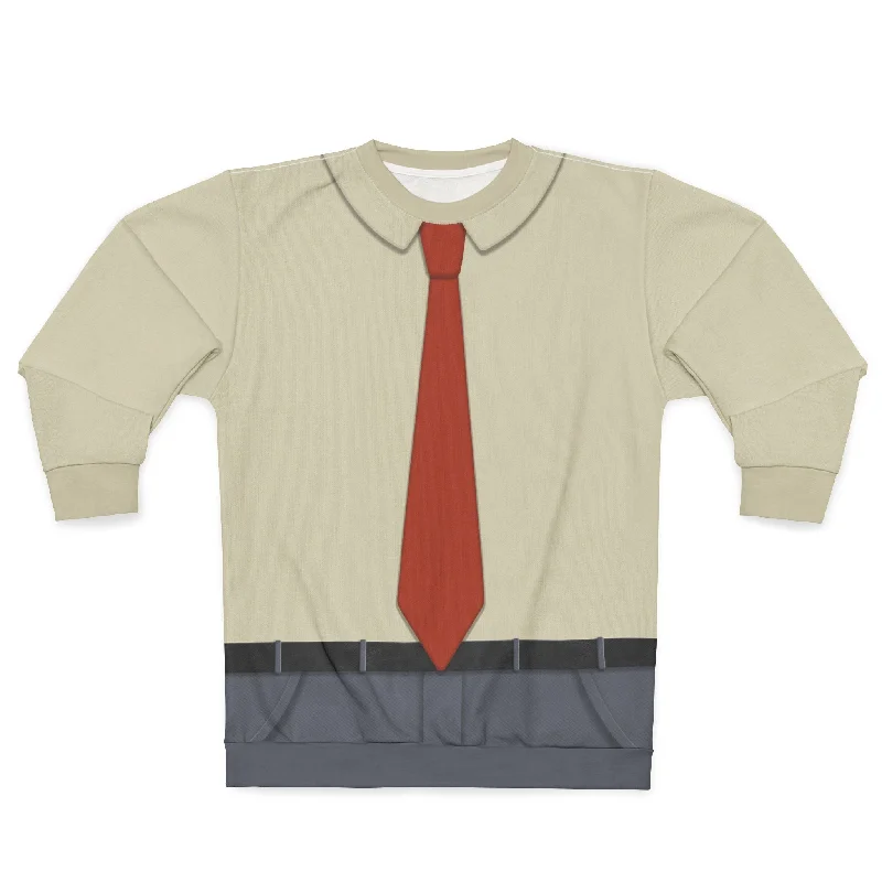 Frank Heffley Long Sleeve Shirt, Diary of a Wimpy Kid Christmas : Cabin Fever Costume Casual Boxy Short Shirt