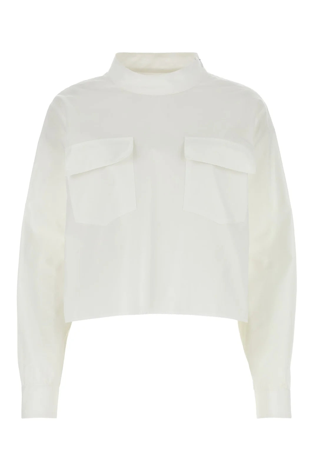 Givenchy Women Shirt White Trendy Button-Front Short Sleeve