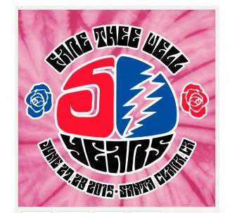 Grateful Dead Santa Clara Fare Thee Well Tie Dye Lot Shirt | Unisex Comfortable Short Sleeve Tee