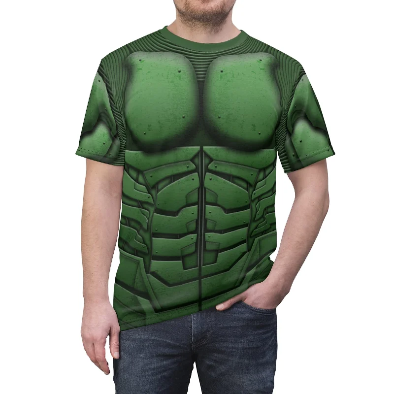 Green Goblin Shirt, Disney Marvel Avengers Cosplay Costume Classic Denim Short Sleeve