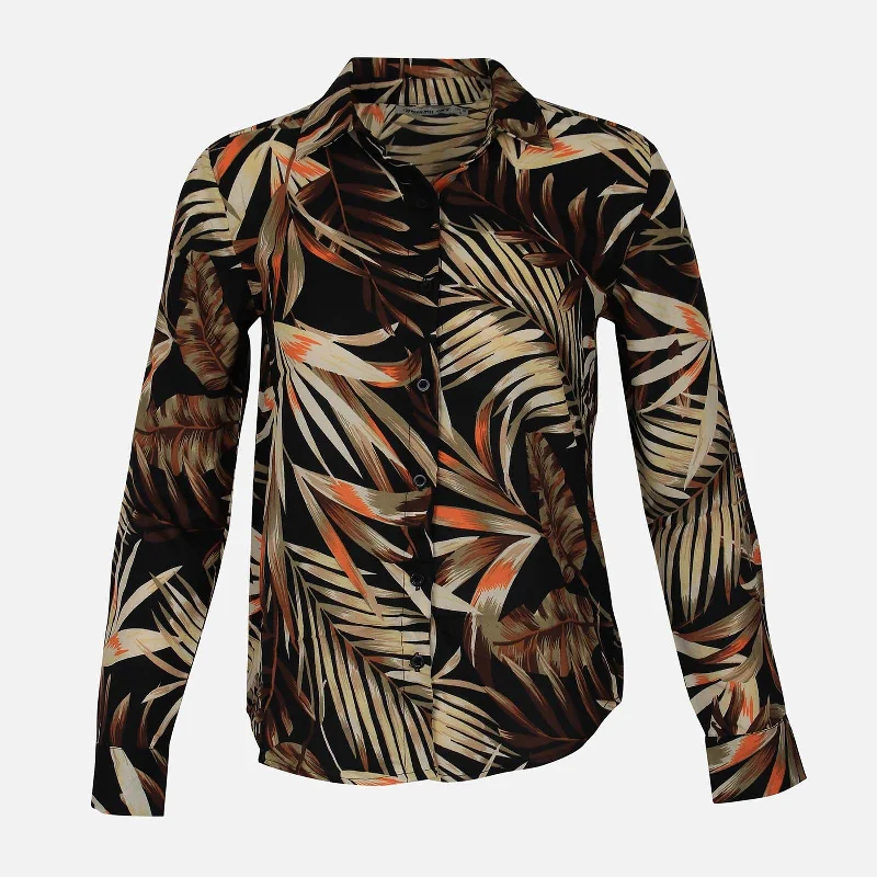 LADIES CASUAL PRINTED SHIRT Modern Fit Short Sleeve