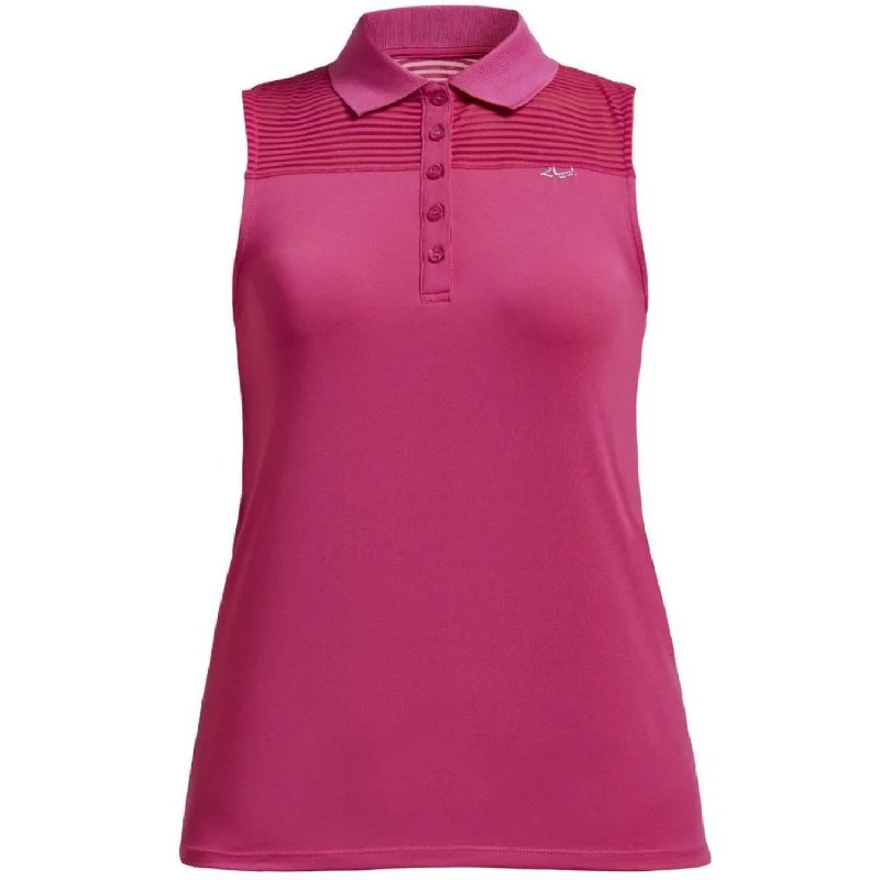 Rohnisch Ladies Miko Golf Sleeveless Polo Shirt 110169 Soft Cotton Short Shirt