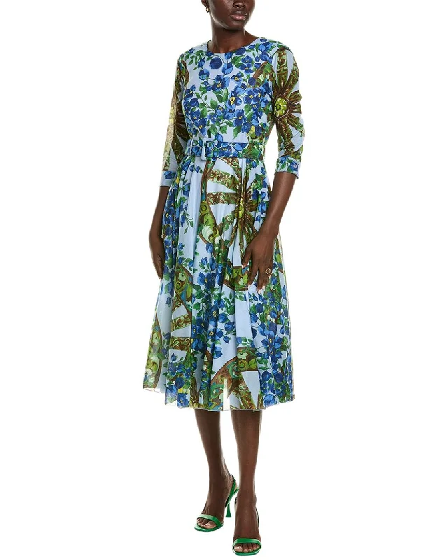Samantha Sung Aster Midi Dress Stylish Tiered Midi Dress