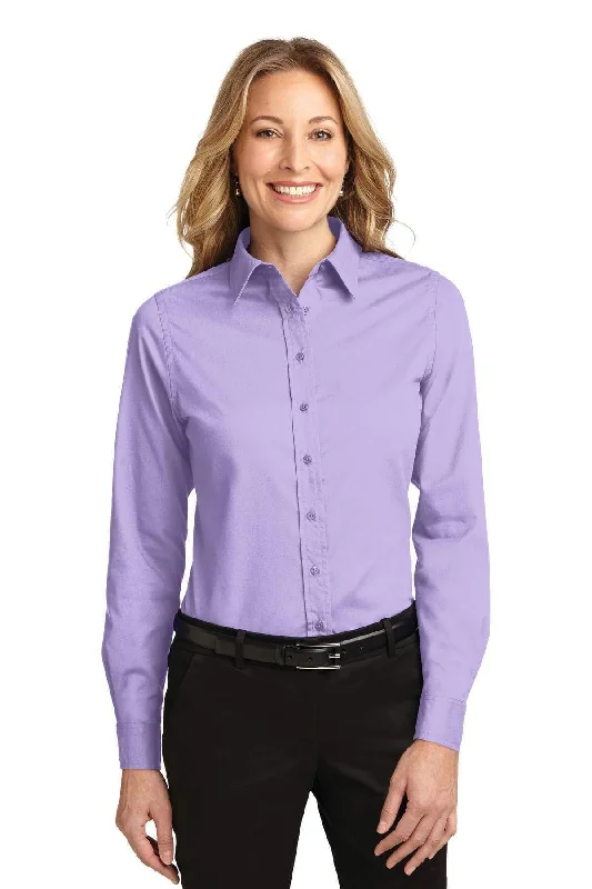 Port Authority Ladies Long Sleeve Easy Care Shirt.  L608 Chic Button-Up Short Shirt