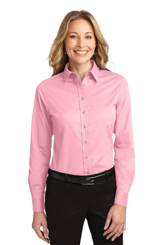 Port Authority Ladies Long Sleeve Easy Care Shirt.  L608 Cozy Plain Short Sleeve