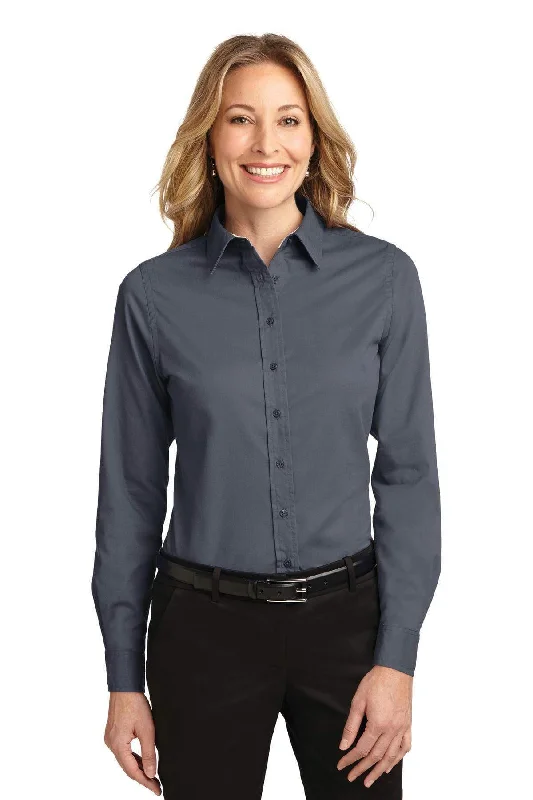 Port Authority Ladies Long Sleeve Easy Care Shirt.  L608 Classic Short Sleeve Blouse