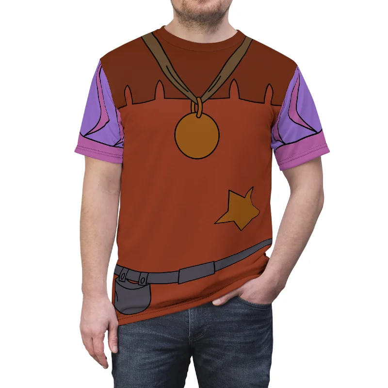 Sheriff of Nottingham Shirt, Robin Hood Costume Elegant Silk Short Shirt