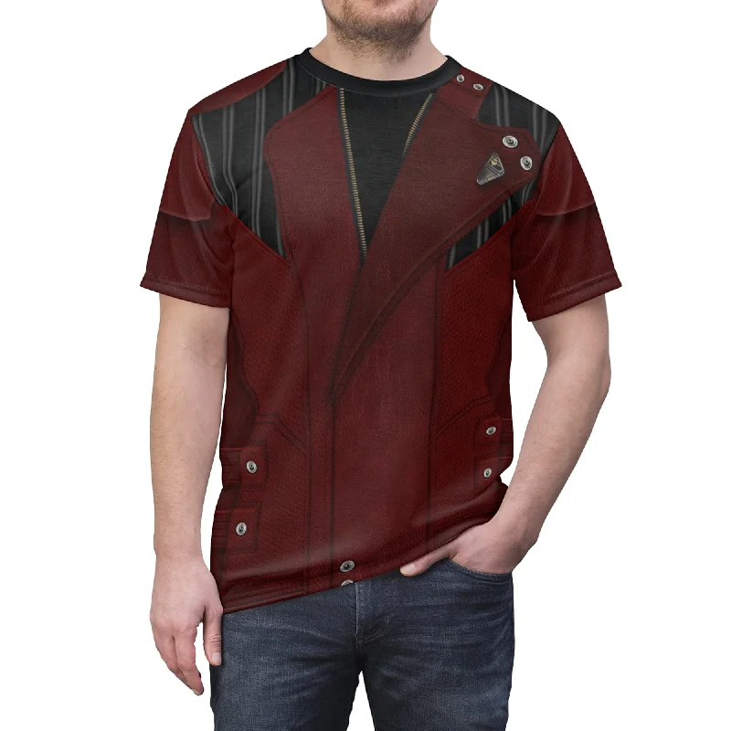 Star Lord Shirt, Guardians of the Galaxy Costume Trendy Turtleneck Short Shirt