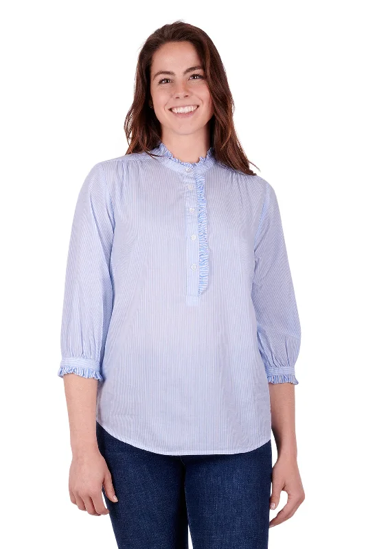 Thomas Cook Wmns Cynthia Shirt - Black Friday Sale Elegant Button-Down Short Shirt