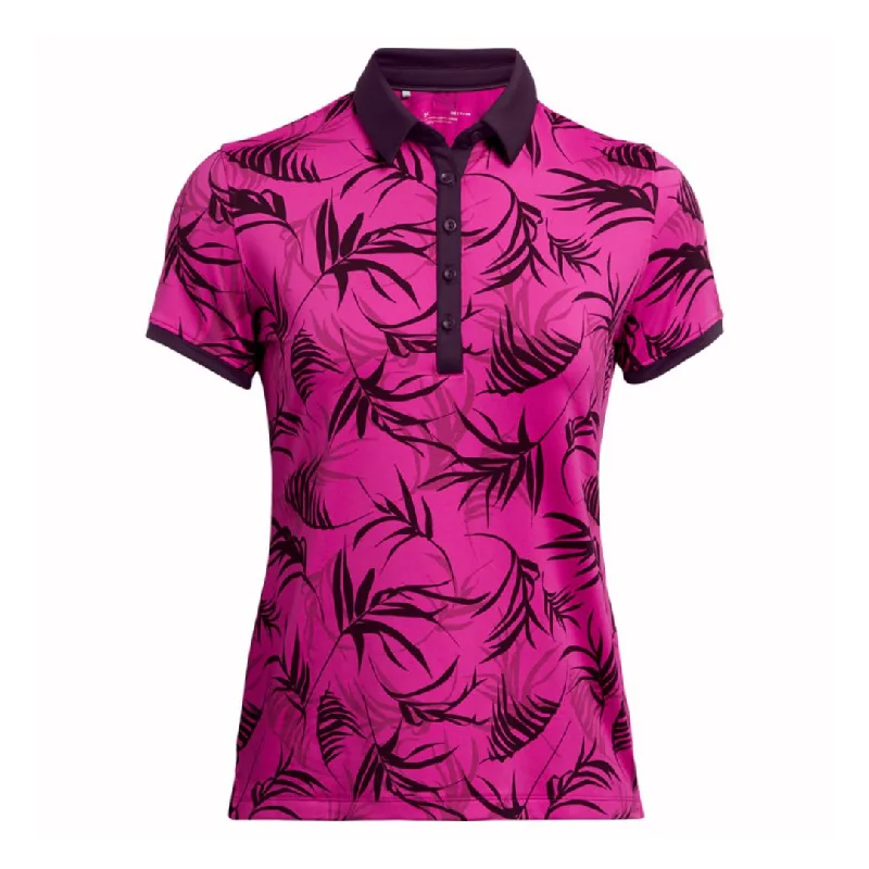 Under Armour Ladies Zinger Novelty Golf Shirt 1361913 Casual Ruffle Short Shirt