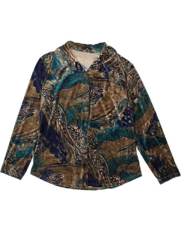 VINTAGE Womens Shirt Blouse UK 16 Large Multicoloured Paisley Comfortable Loose Short Sleeve VINTAGE Womens Shirt Blouse UK 16 Large Multicoloured Paisley Comfortable Loose Short Sleeve