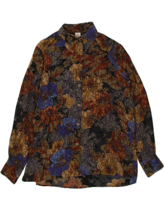 WALBUSCH Womens Shirt Blouse IT 42 Medium Multicoloured Floral Viscose Trendy Floral Short Sleeve WALBUSCH Womens Shirt Blouse IT 42 Medium Multicoloured Floral Viscose Trendy Floral Short Sleeve