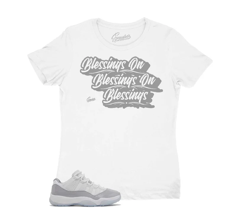 Womens - Cement Grey 11 Blessings Shirt Elegant Draped Short Shirt