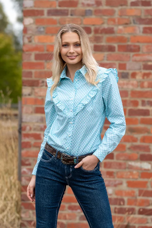 Wrangler Wmns Paola LS Shirt - Black Friday Sale Trendy Sleeveless Short Shirt