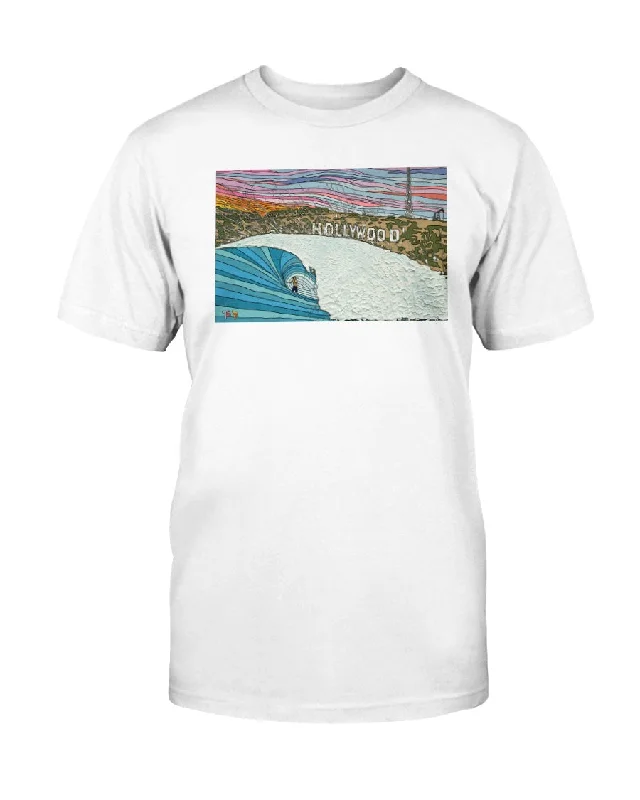 Hollywood Surf - Unisex T-Shirt Mesh Blend Leather Blend Suede Blend