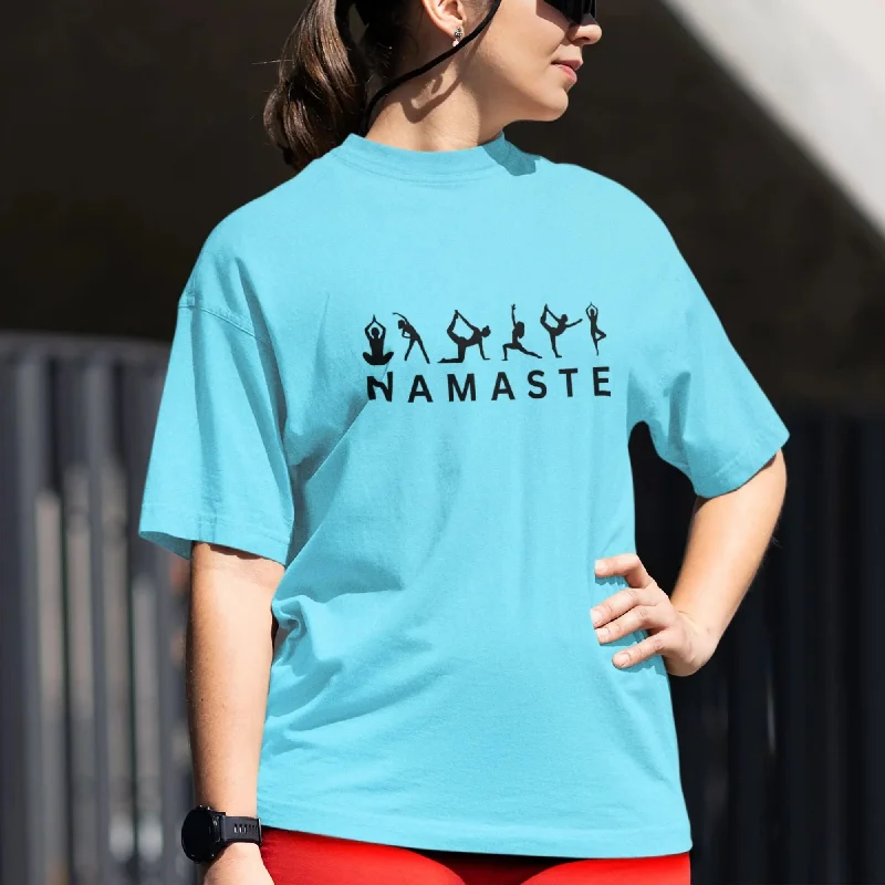 Namaste Round Neck Half Sleeve Classic T-Shirt Front Pockets Side Pockets Patch Pockets Namaste Round Neck Half Sleeve Classic T-Shirt Front Pockets Side Pockets Patch Pockets