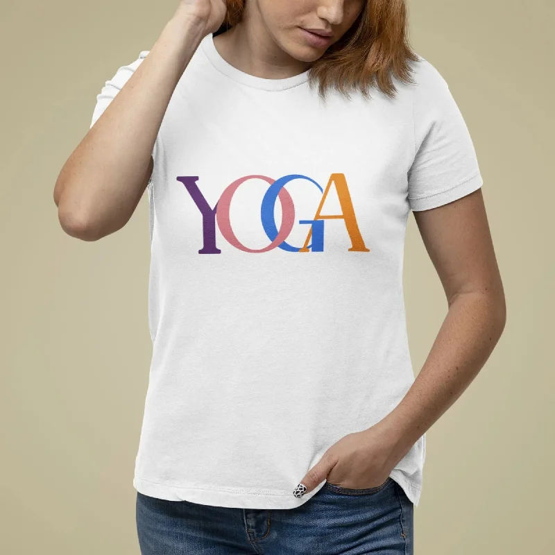 Yoga Round Neck Half Sleeve Classic T-Shirt Real Fur Shearling Chenille
