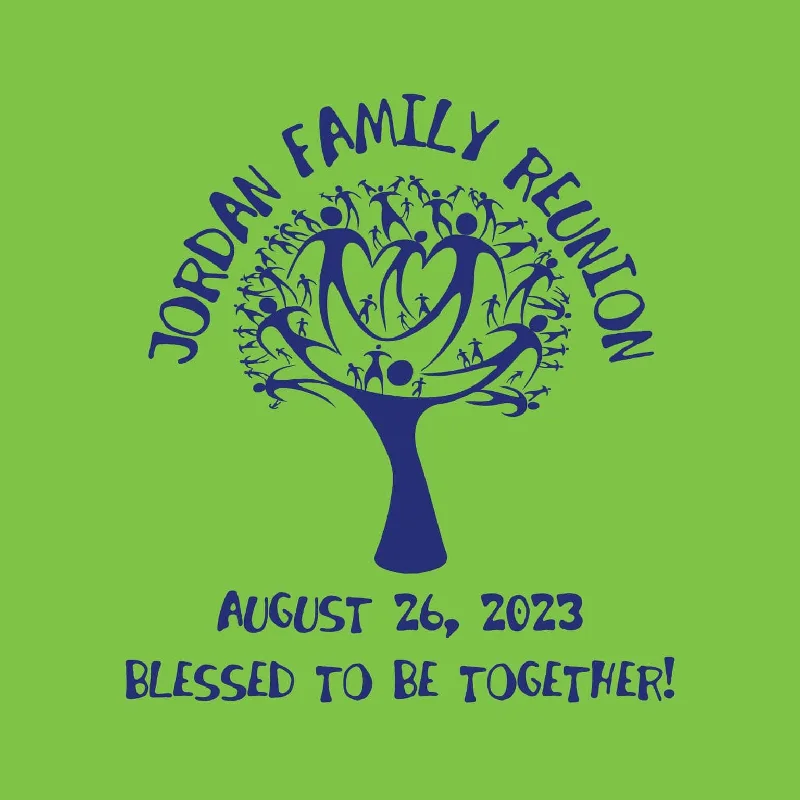 Blessed Stylized Tree Family Reunion T-Shirt Design R1-57 Lace Blend Ribbed Blend Corduroy Blend